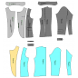 sewing pattern by Men's Jacket Bruges 3078