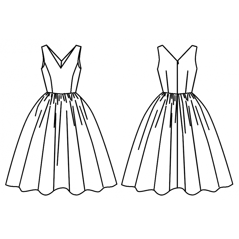 sewing pattern- PRINCESS design dress