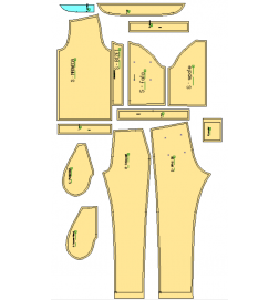 Women's Overalls Cut Pattern, V229