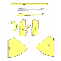 Dress Cut Pattern, R_111