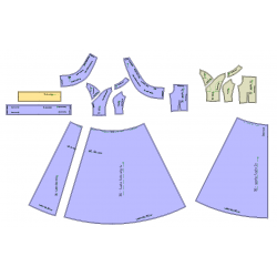 Dress Cut Pattern, R_115