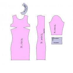 Dress Cut Pattern, R_115