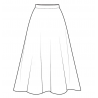  Tipar de croitorie - Fusta semiclos BIE, cu buzunare  3965