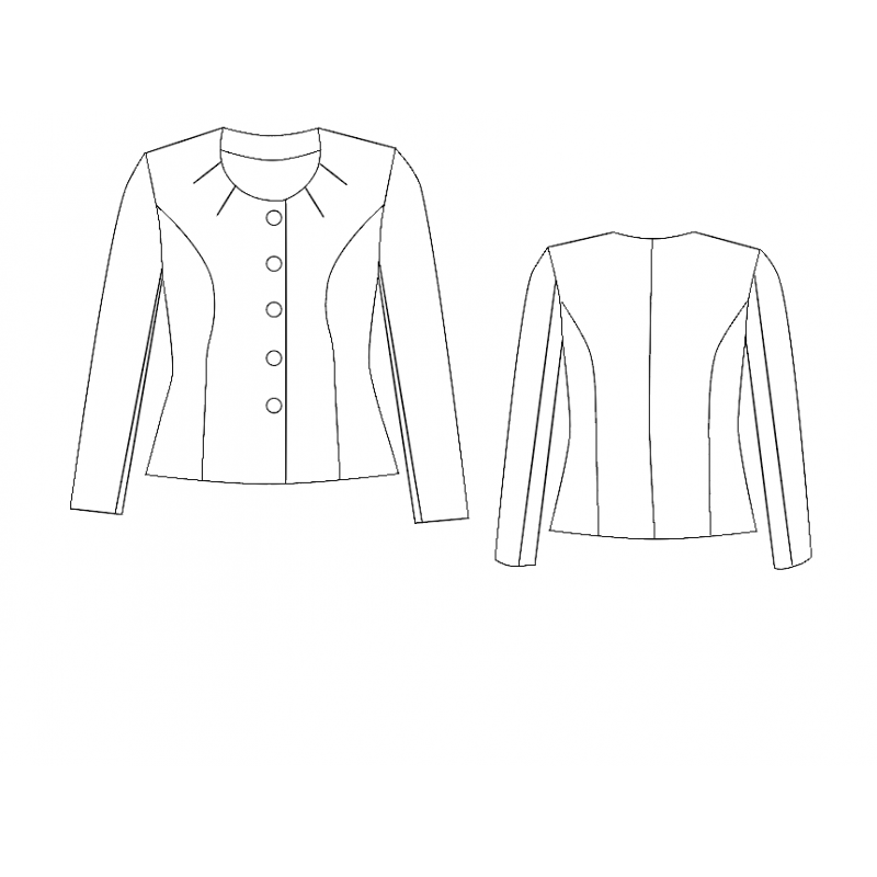 sewing pattern - ELEGANT WOMEN'S JACKET - 0503