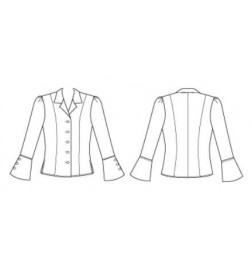 Women's Shirt Tailoring Pattern XXL 1056
